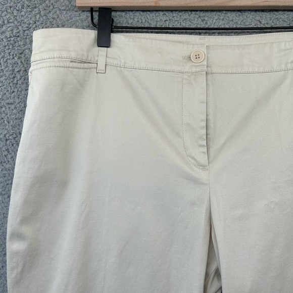 Talbots Cream Ankle Pants - Picture 2 of 11